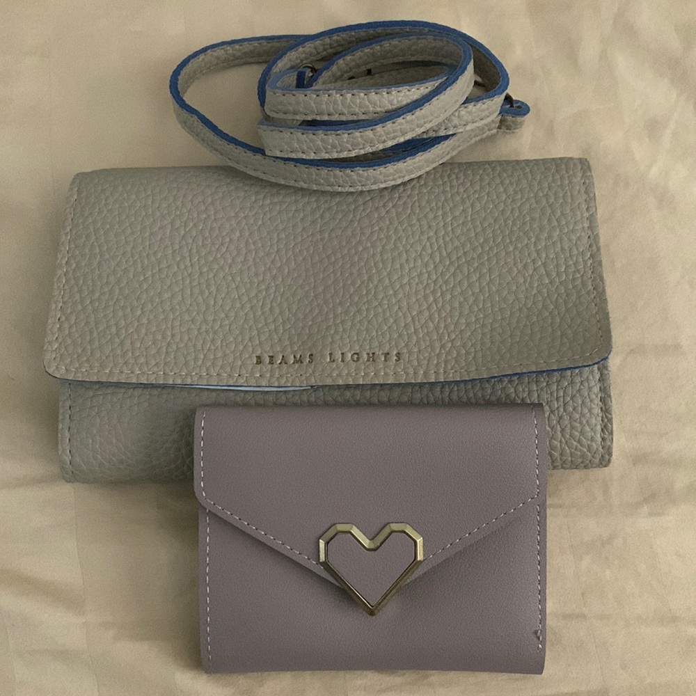 Unbranded crossbody bag with small wallet